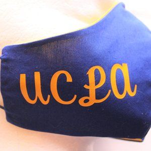 UCLA FACE MASK WASHABLE COTTON BRUINS BLUE GOLD